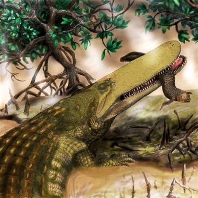  Alligator: Uma Maravilha Pré-Histórica com Escamas Brilhantes e Olhos Famintos!